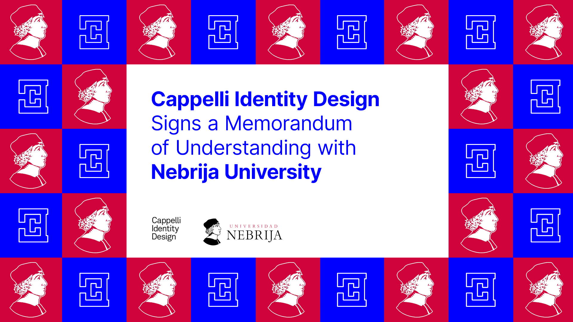 MOU Cappelli Identity Design Universidad Nebrija